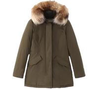 WOOLRICH Donna Parka Arctic di Lusso con Pelliccia Staccabile Verde, Verde, XL