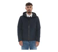 Woolrich, ,Jackets ,Uomo ,Blu ,L Giacca Pacific Soft Shell con Cappuccio