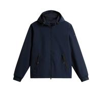 Woolrich, ,Jackets ,Uomo ,Blu ,S Maglione con Cappuccio e Zip Blu