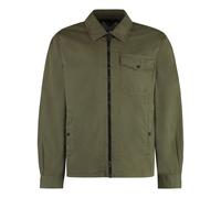 Woolrich, ,Jackets ,Uomo ,Verde ,S Camicia Estiva in Cotone con Tasche Frontali