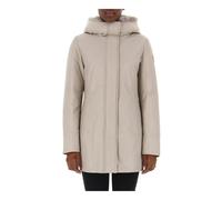 Woolrich - Parka Invernale con Cappuccio Rimovibile - - Coats - Donna - Beige - S