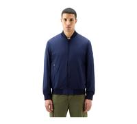 Woolrich - Stretch Bomber Jacket Blu Maritime - - Jackets - Uomo - Blu - L