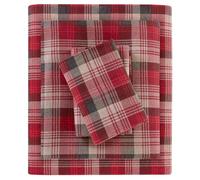 Woolrich Tasha di Lenzuola in Flanella Rosso King