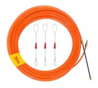 WOOLUCK 30M Sonda Passacavi, Sonda Passacavi 4mm con 3 Molla di Guida, Estrattore Cavi Per Cavi Elettricista