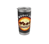 Wooly Mammoth Elefante estinto Amante Animali I Mammoth Bicchiere termico in acciaio inox doppia parete