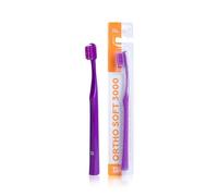 Woom Ortho+ Soft 3000 - Spazzolino da denti delicato per ortodonzia, blu