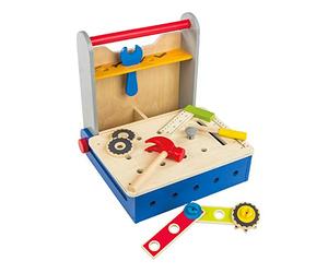 WOOMAX - Cassetta Attrezzi in Legno Pieghevole (ColorBaby 46216)