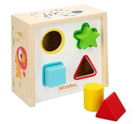 WOOMAX ColorBaby - Cubo con Forme da Incastro, in Legno Scatola