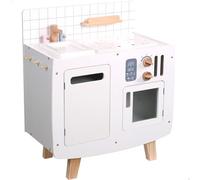 WOOMAX Cucina Giocattolo di Legno per Ragazzi E Ragazze, Cucinino Bambini Retrò Giocattoli di Legno Grande (85398)