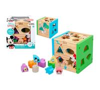 Woomax Forme Cubo In Legno Di Minnie Disney Mickey 14 Pezzi