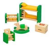 Woomax Set Di Mobili In Legno Per Casa Delle Bambole