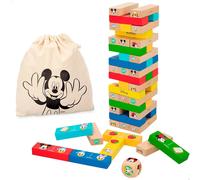 Woomax Torre Di Legno E Set Da Costruzione Domino Disney 51 Pezzi