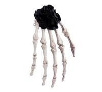 WOONEKY 1 Pc Barrette con spilla a forma di rosa con teschio vampiro accessori cosplay il dei fermagli per morti halloween hallowen molletta forcina cosplay clip di anatra