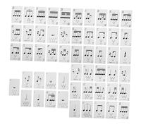 WOONEKY 1 scatola Carte Ritmiche per Teoria Musicale Leggere e Pratiche Strumento Didattico per Studenti e Insegnanti Facilita Apprendimento di Note e Ritmi Musicali per Pratica Ovunque