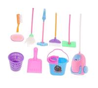 WOONEKY 1 Set Giocattoli per Pulizia per Accessori per Casa delle Giocattoli Educativi per Sviluppare Abilità Pratiche e Consapevolezza Della Pulizia Colore Casuale