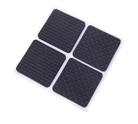 WOONEKY 10 fogli Antiscivolo EVA per Mobili Tappetini Protettivi per Pavimenti Feltrini Elasticizzati Adesivi Tagliabili per Gambe Sedie e Tavoli Fermapiedi Antigraffio e Antiattrito Nero