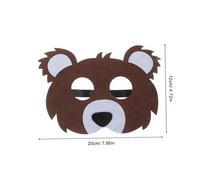 WOONEKY 10 Maschere Animali in Regolabili per Decorazioni per Tema Halloween e Compleanno Include Cervo Riccio Panda Procione Gufo Coniglio Volpe
