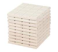 WOONEKY 10 Pezzi Basi per Frammenti di Corallo, Ceramiche Bianche | Superficie Liscia e Lucidata, Facile Posa dei Frag, per Rocce Vive e Uso su Rastrelliere
