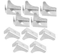 WOONEKY 10 pezzi Clip per Mensole in Resistenti Supporti per Ripiani Armadietto e Libreria Clip per Scaffali da Cucina e Archivio Facili da Installare e Durevoli