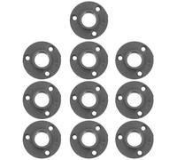 WOONEKY 10 Pezzi Flange Pavimento in Ghisa Malleabile con Tre Staffe Tubi Ferro per Supporti Industriali Vintage Adatte per Mensole e Strutture Te Robuste