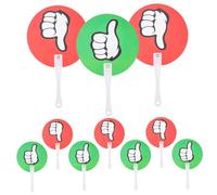 WOONEKY 10 Pezzi Palette Voto Riutilizzabili Tavole Votazione Scolastiche con No per Eventi Giudizio Interattivo