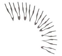 WOONEKY 10 Pezzi Punte per Pirografia in Metallo Resistente Ricambi per Penna da Incisione su Legno ad Alta Impedenza Kit Completo per Artisti e Hobbisti del Wood Burning