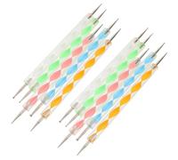 WOONEKY 10 Pezzi Strumenti per Modellazione con Doppia Punta Sfera Penna per Pittura Puntinata e Goffratura Accessori Ergonomici per Arte Mandala Pittura su Rocce e Argilla per Lavori di