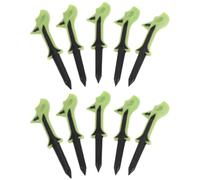 WOONEKY 10 Pezzi Tee da Golf Inclinati in Plastica Verde Antiscivolo e Resistenti per Allenamento Indoor e Outdoor Accessori Pratica Golf per Principianti e Professionisti