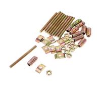 WOONEKY 10 Set Connessioni Semi-lunari One per Mobili Accessori Montaggio Armadi e Mobili in Legno Struttura e Collegamento Rapido per Camerette e Soggiorno