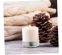 WOONEKY 100 pezzi Contenitori Tea Light in Alluminio Resistenti e Leggeri Scatole Vuote per Candele Fai da Te Forma Senza Bordi per Progetti Creativi