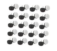 WOONEKY 100 pezzi Gommini Antiscivolo per Gambe Mobili con Chiodi in Ferro Protezione Pavimenti per Sedie e Tavoli Testa Nylon Rotonda Resistente per Mobili in