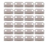 WOONEKY 100 Pezzi Piastra di Blocco Angolata per Mobili Acciaio Laminato Freddo Resistente Sicurezza per Ufficio e Casa Compatibile con Vari Armadi