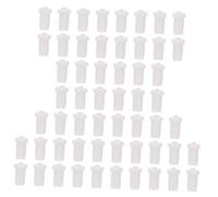 WOONEKY 100pezzi Ago Per Bottiglie Per Estensione Ago Antiblocco Per Bottiglie Strumenti Per Estensione Sopracciglia e Accessori Per Lashmaker Bianco
