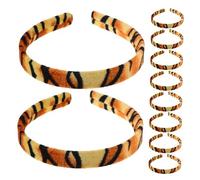 WOONEKY 10pezzi Fascia Per Capelli Sottile in Tessuto Animali Dello Zoo Fascia Fai Da Te Piatta e Resistente Per Progetti Creativi e Occasioni Speciali