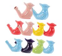 WOONEKY 10pezzi Fischietti Ceramici Forma Colorati Giocattoli Musicali Per Per Feste e Attività All