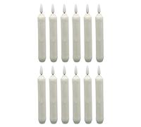 WOONEKY 12 Candele Coniche Elettroniche a LED senza Fiamma a Batteria Set da 12 Pezzi Luce Decorativa Portatile per Matrimoni Cene Romantiche e Ambienti Interni