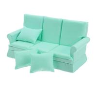 WOONEKY 12 con 3 Cuscini Divano in Miniatura Compatto per Soggiorno di Mobili in Miniatura Arredamento Decorativo per Casa delle Bambole