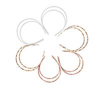 WOONEKY 12 pezzi Fasce per Plastica con Denti Cerchietti Elasticizzati Antiscivolo per Ragazze e Donne Accessori DIY Semplici e Colorati per Acconciature Adatti per e Cerimonie