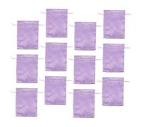 WOONEKY 12 Pezzi Sacchetti in Raso Satinato per Parrucche con Coulisse Borsa e Compatta per Conservazione e Trasporto Protezione Polvere e per Viaggi e Domestico