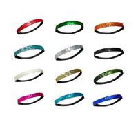 WOONEKY 12pezzi Fascia Per Capelli Glitterata e Lucida Fascia Elastica Per Donna Accessori Sportivi Per Capelli Brillanti Per Feste e Usi Casuali