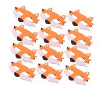 WOONEKY 12pezzi Maschera Da in Metà Faccia Per Cosplay Animali Accessorio Halloween Per Feste Oggetti Per Narrazione Storie