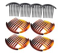 WOONEKY 12pezzi Pettini Laterali Per Capelli Donna Pettinini Denti in Colorata Per Acconciature Eleganti Accessori Capelli Femminili Per Feste e Uso Quotidiano