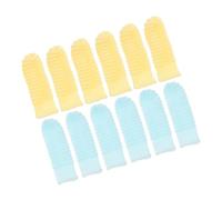 WOONEKY 12pezzi Spazzolino Da Denti Per Cani e Gatti Di Spazzolini Da Dito Per Cani Lavabili Realizzati in Durevole Design Dita Per Pulizia Precisa Facile Da Pulire e Riutilizzare