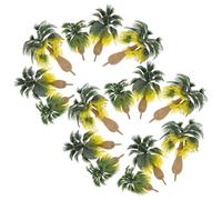 WOONEKY 15 Pezzi Alberi Modello Palma Tropicale Miniature per Diorama Table DIY Decorazione Paesaggio Architettonico e Scenari Modellismo