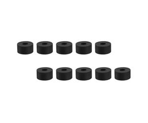 WOONEKY 16 Pezzi Cuscino Rotondo per Vaso da Fiori in Gomma Nero Antishock | Supporto Piante, Migliora Presa e Alza Altezza, Previene Macchie D’acqua su Prato e Lavorazioni Meccaniche