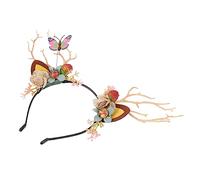 WOONEKY 1pezzi Fascia Per Capelli Natalizia Rami Di Corna Decorazione Per Capelli Delicata e Creativa Realizzata in Materiale Naturale