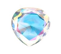 WOONEKY 1pezzi Manicure Heart-shaped Diamond Decorative Hand Model for Nail Art Display Shiny Crystal Prop for Salon and Photo Shoot Portable and Unique Design