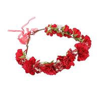 WOONEKY 1pezzi Wedding Bride Headdress Wreath Hair Accessory Floral Headband for Brides and Bridesmaids for Weddings Engagements and Parties
