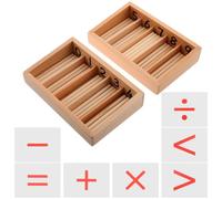 WOONEKY 1Set Montessori Giocattoli Educativi con Scatola Spindle Sviluppo delle Competenze Logiche e per Apprendimento