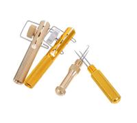WOONEKY 2 Fishing Hook Tie Tool in Aluminum Portable Lightweight Knot Tying Device for Safe Fast Knotting for Beginners And Anglers The Go
